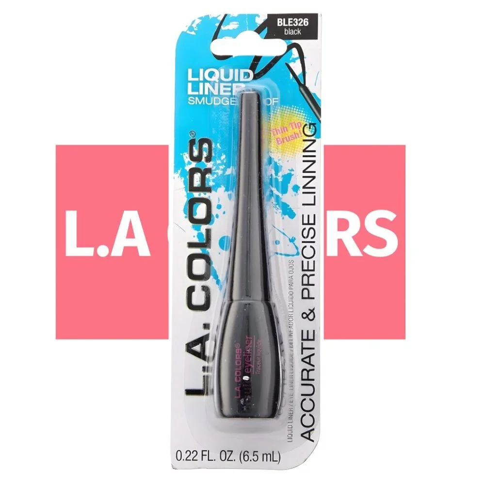 L.A. COLORS Thin Tip Liquid Liner (carded), Black CBLE326